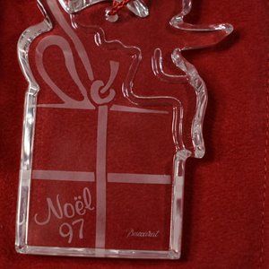 1997 Baccarat Christmas Crystal Ornament